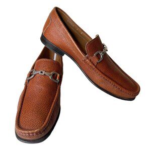 Donald Pliner Darrin Bit Loafer Leather Dress Shoes Size 9